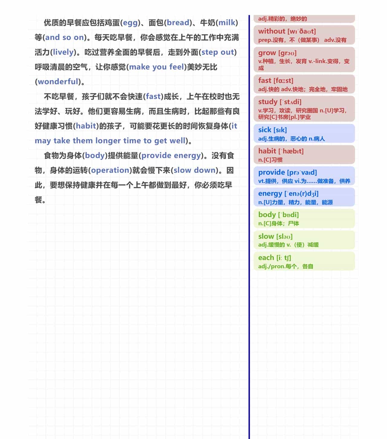 初中家长收藏！用这 3 个方法，靠 “早餐” 短文就能记牢 20 + 核心词！