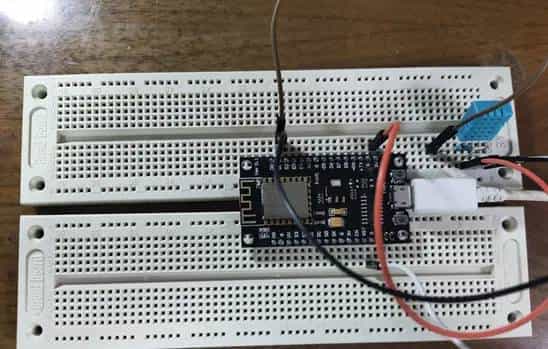 nodeMCU+树莓派+阿里云IOT实现局域网温湿度数据采集