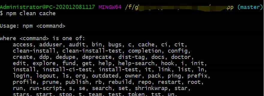 node.js 启动报错：Error: Cannot find module  express  解决方法