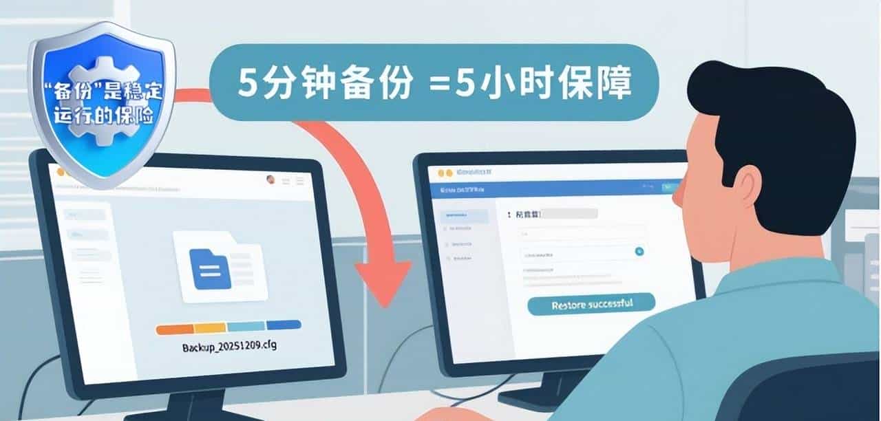 陈工每天出摊：防火墙备份配置的 2 种方法・第 26 天