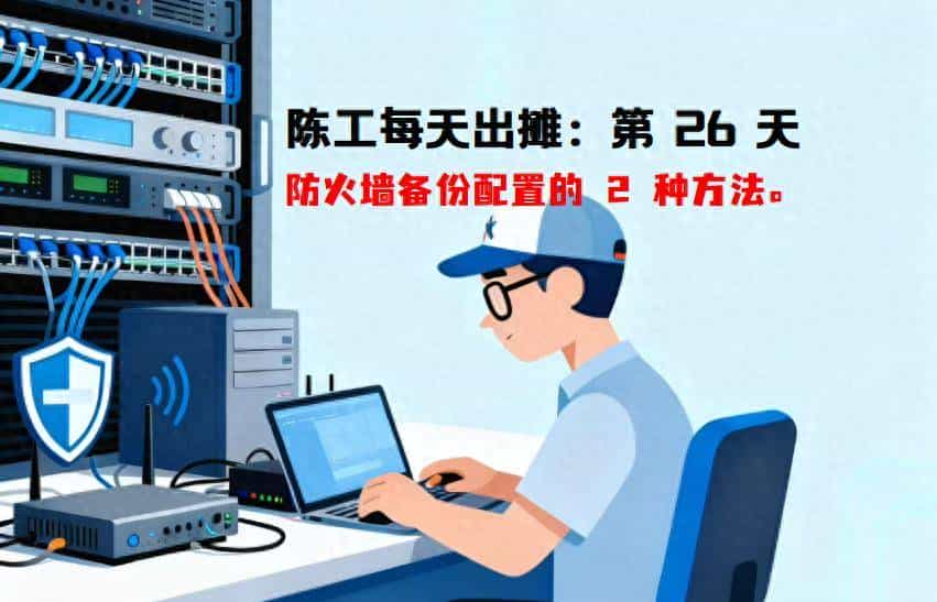 陈工每天出摊：防火墙备份配置的 2 种方法・第 26 天