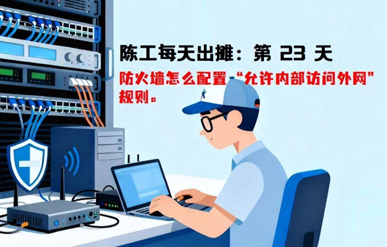 陈工每天出摊:怎么配置 “允许内部访问外网” 规则?・第 23 天