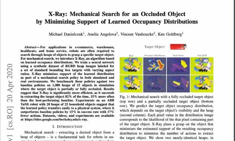 最牛抓取机器人：X射线“看透”物体堆，还能适应不同环境
