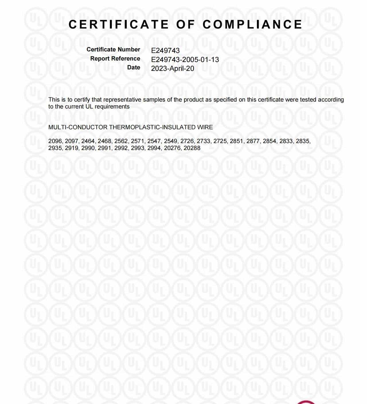 【值得收藏】UL2464 线详细介绍（含质量鉴别办法）