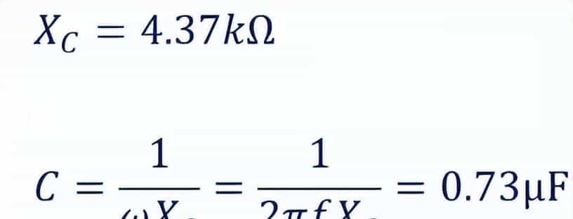 阻容降压电路的计算