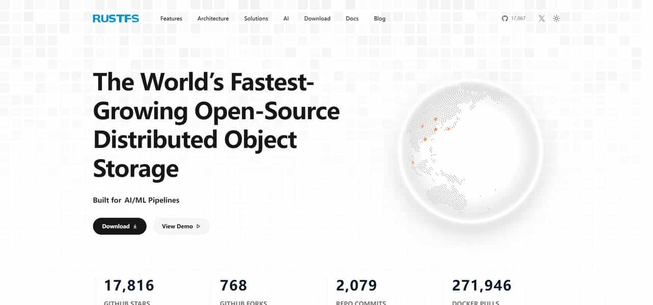 RustFS：基于 Rust 构建的高性能分布式对象存储系统