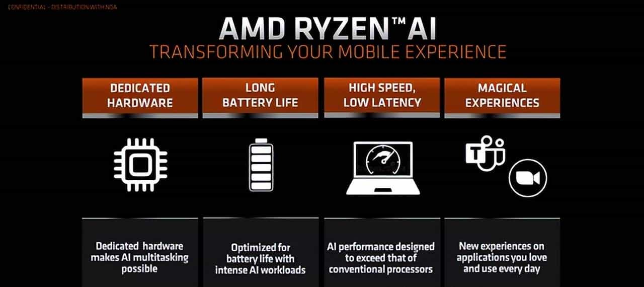 AMD推出锐龙7000系列移动处理器:4nm工艺、Zen 4架构来临,首次融入锐龙AI引擎