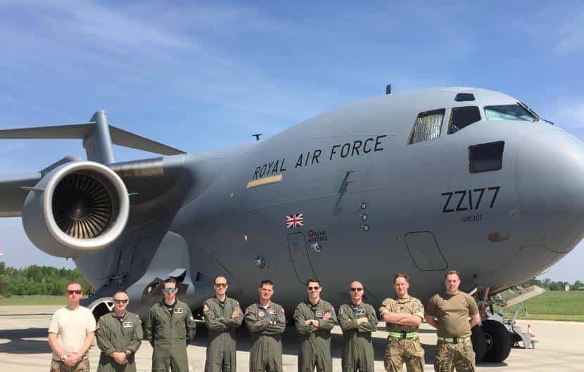 英国皇家空军的C-17“空中霸王III”运输机