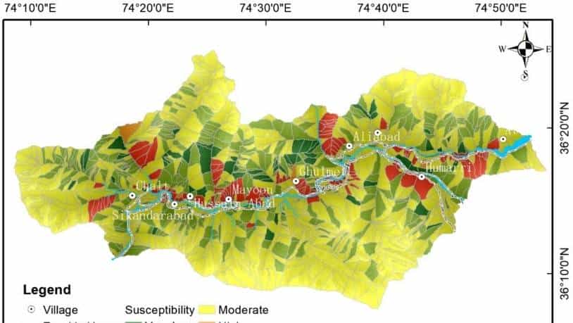 基于SBAS-InSAR和机器学习的喀喇昆仑山脉滑坡易发性综合评估