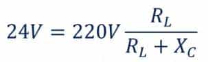 阻容降压电路的计算
