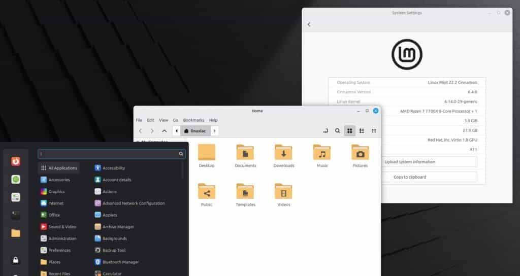 🚀Linux Mint 22.2 发布:一触即达的指纹登录来了