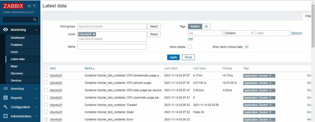 如何使用 Zabbix 监控工具监控 Docker 容器