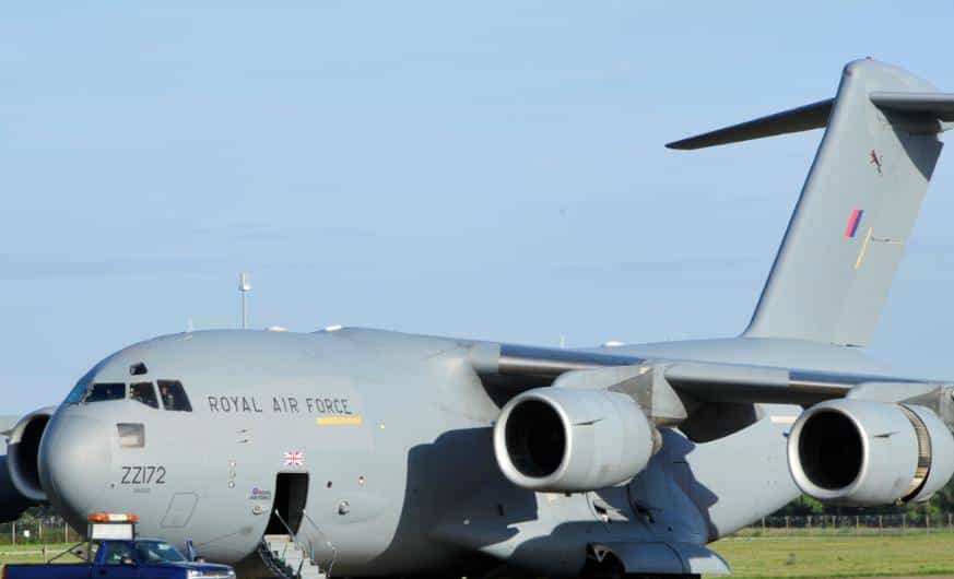 英国皇家空军的C-17“空中霸王III”运输机