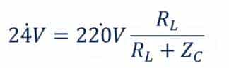 阻容降压电路的计算