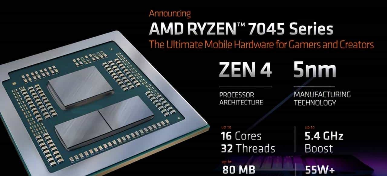 AMD推出锐龙7000系列移动处理器:4nm工艺、Zen 4架构来临,首次融入锐龙AI引擎