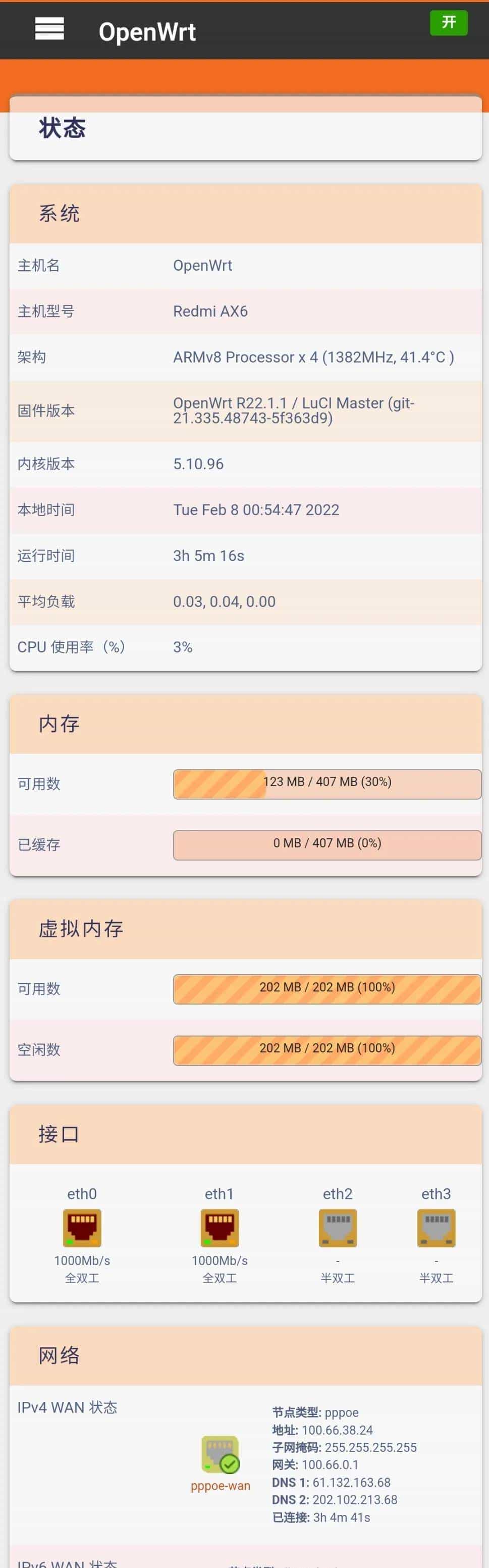 家用软路由的天花板－红米ax6 2022实测