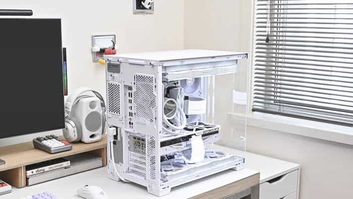 搭建无边海景房——影驰 Z790+ROG 龙王 3+联力积木风扇 P28 装机展示