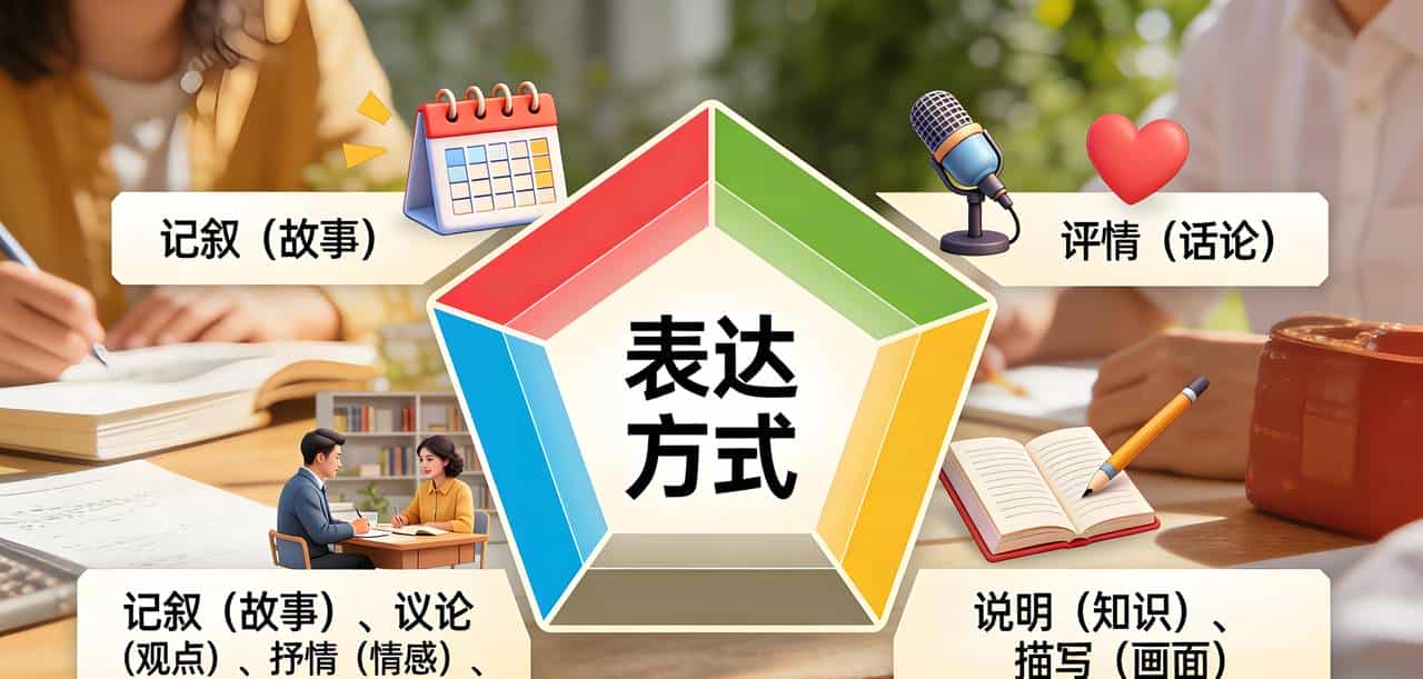 描写手法vs表达方式：语文提分盲区！80%考生踩坑，3口诀稳拿20