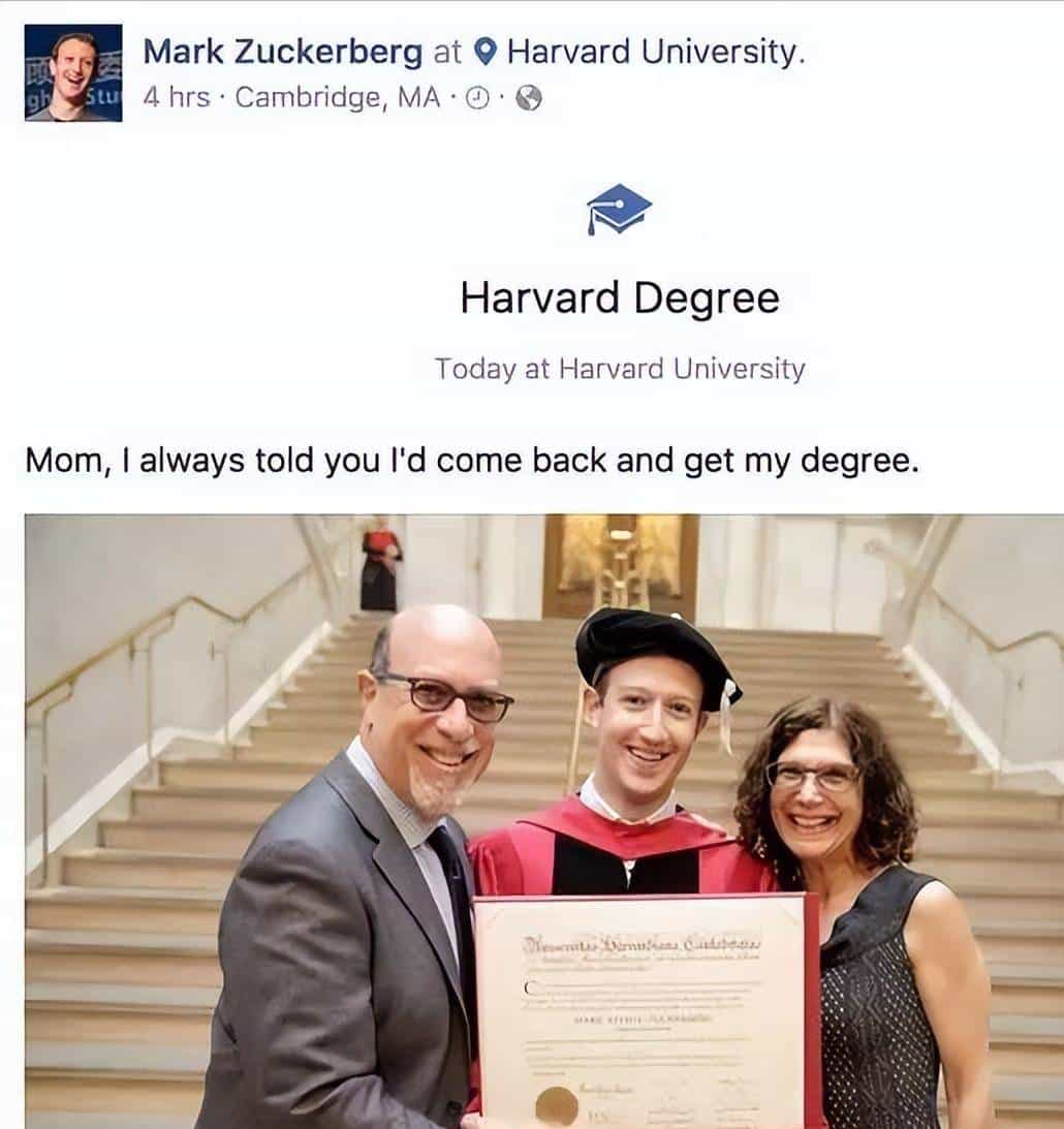 马克·扎克伯格｜2017年哈佛大学毕业演讲（中英文对照）