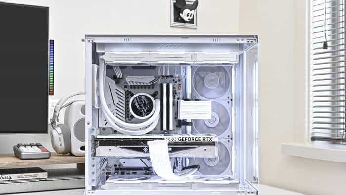 搭建无边海景房——影驰 Z790+ROG 龙王 3+联力积木风扇 P28 装机展示