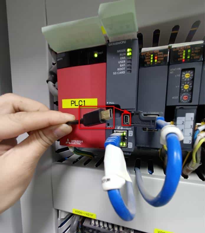 三菱GX Works2软件与PLC的通信连接