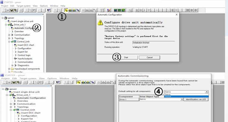 STARTER软件矢量控制三相异步电动机