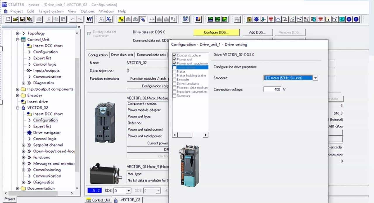 STARTER软件矢量控制三相异步电动机