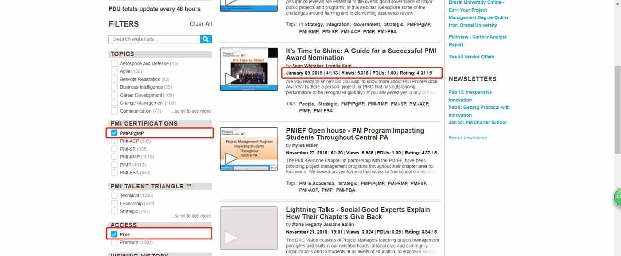 2019年 PMP免费获得PDU、续证攻略（实测有效）