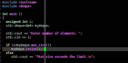 C++标准容器类第1节,支持首尾插入,双端队列deque使用实例详解