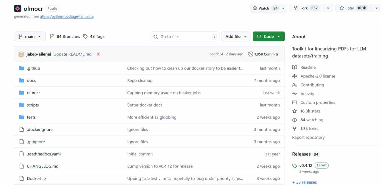 olmOCR：PDF 转文本，复杂格式精准识别无压力