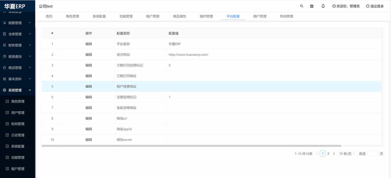 java版ERP管理系统，开源免费 - 功能实测