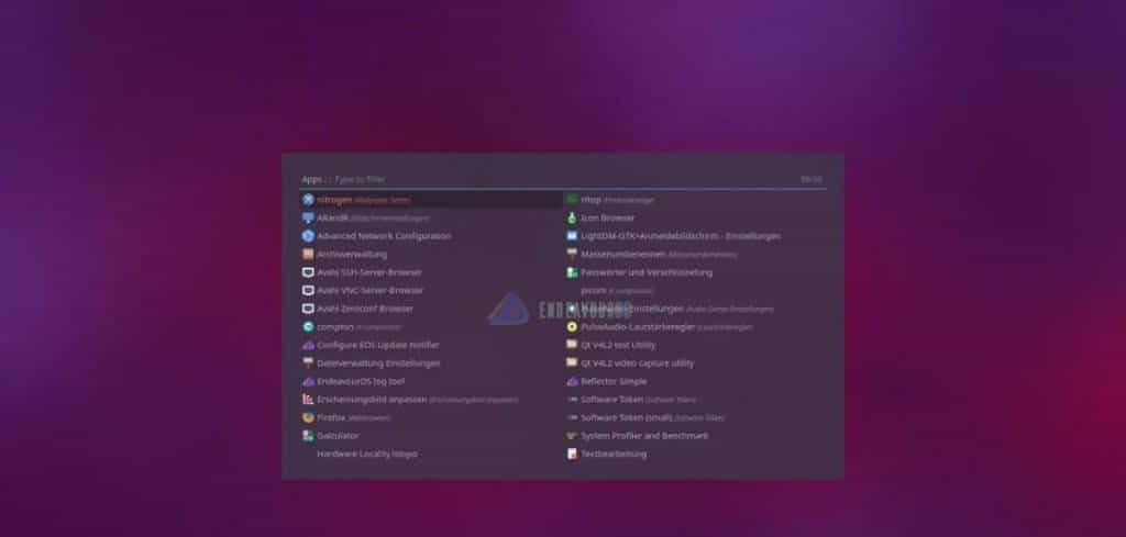 Xfce 4.16发行的EndeavourOS