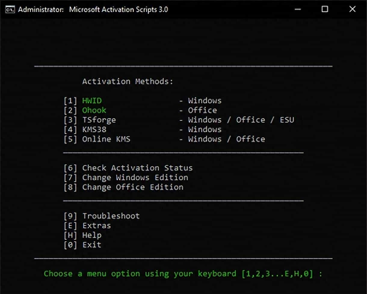 如何激活 Windows / Office / 扩展更新 （ESU）？