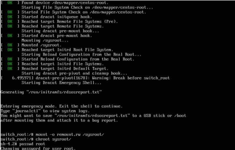 如何在 CentOS 中恢复丢失的 root 密码