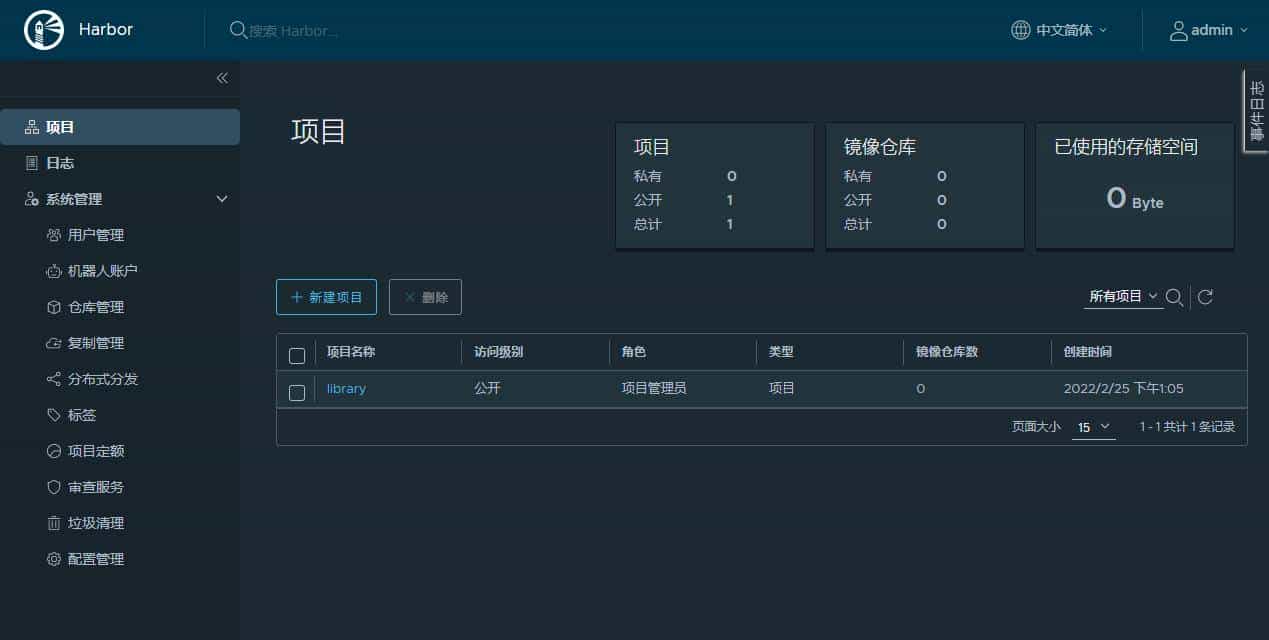 CentOS 7 搭建 Harbor2.4.1 Docker镜像仓库