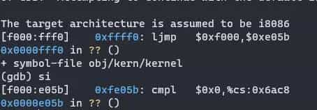 MIT6.828 Lab1 Part1:PC Bootstrap中遇到的gdb调试问题