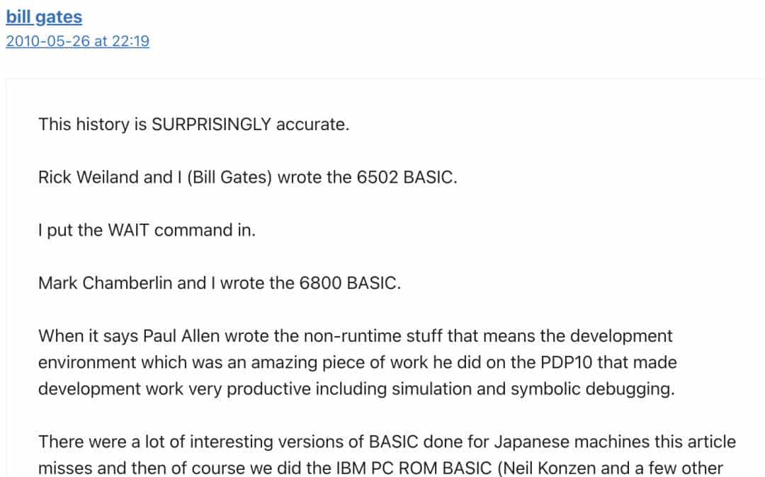 48年前的传奇代码重现！微软开源6955行比尔·盖茨联合开发的BASIC解释器，首日狂揽1.5k Star
