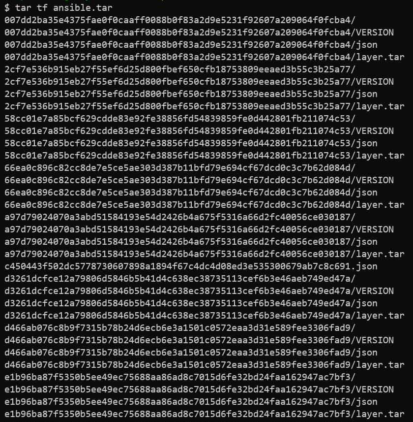 docker镜像只是一个tar文件?