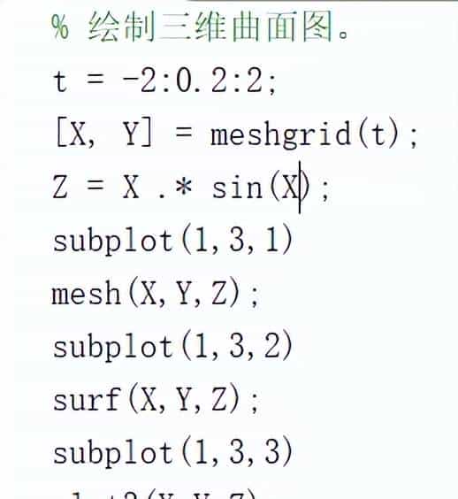 喆学(20):Matlab学习之三维曲面图