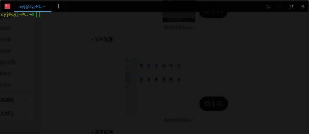 DeepinOS——国人基于Linux开发的桌面操作系统环境使用