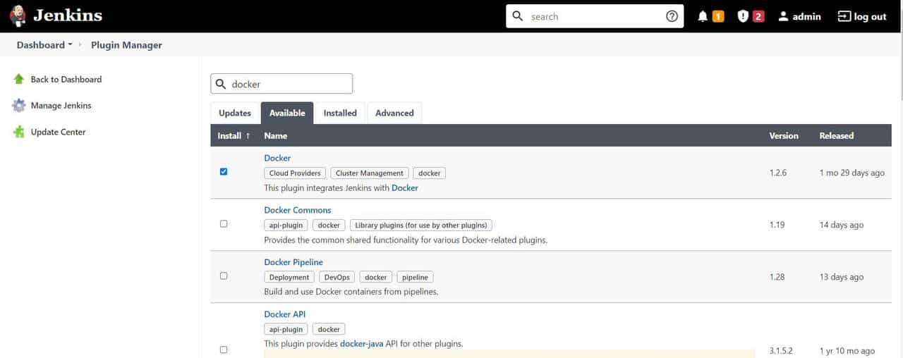 Docker+jenkins 运行 python 自动化