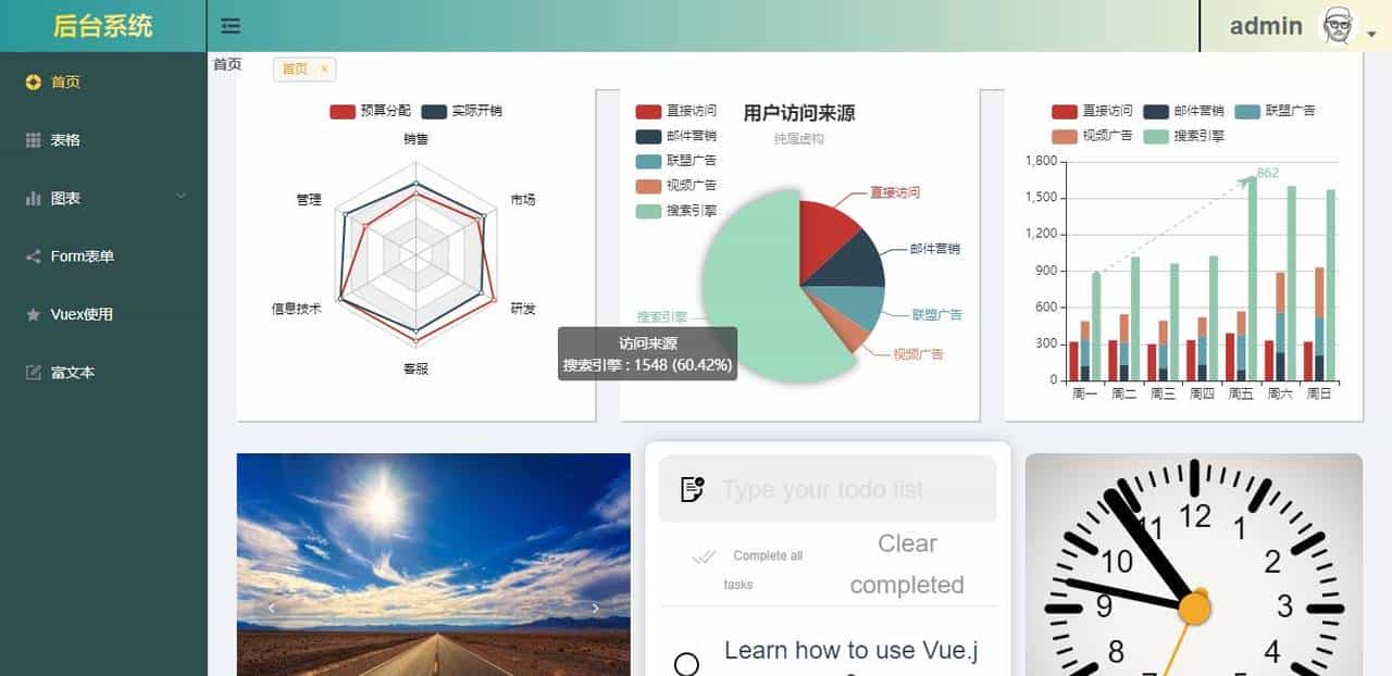 基于 Vue3+Ts 后台前端管理系统Vue3-Admin