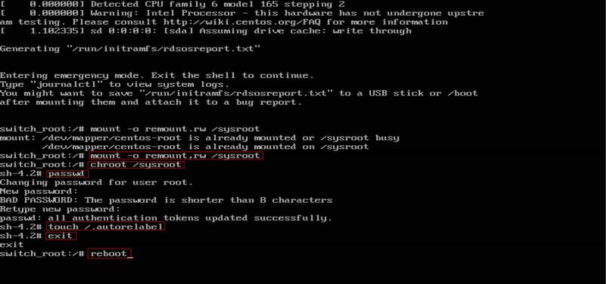 重置root用户密码