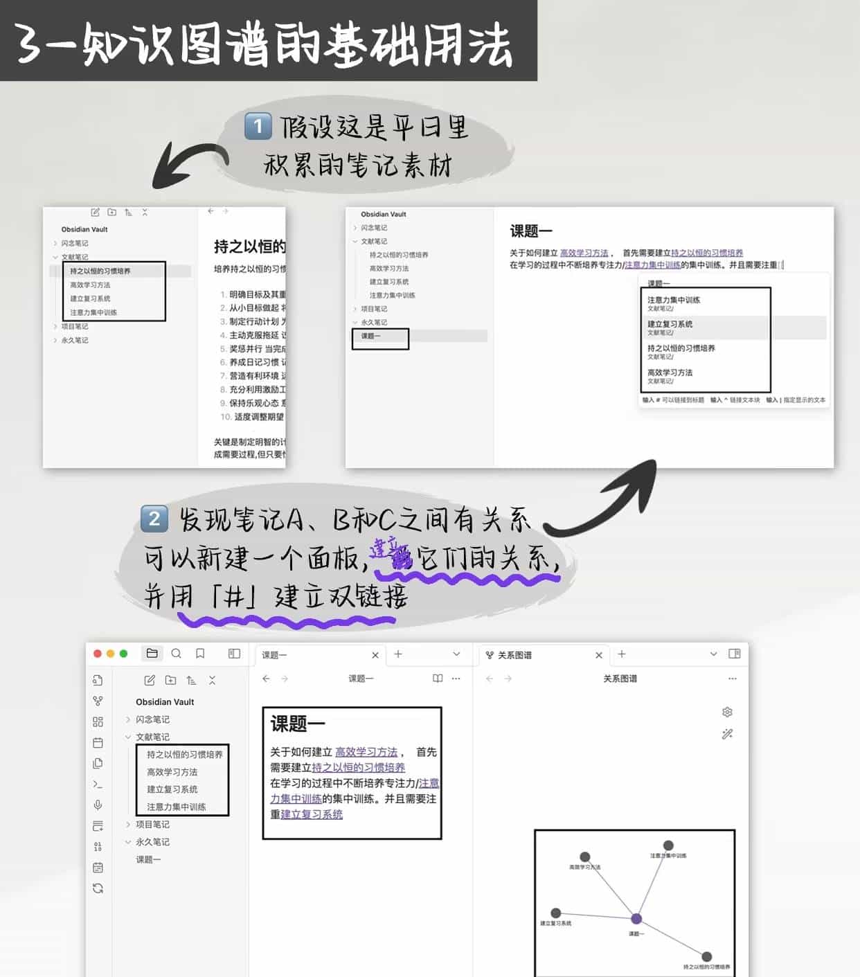 7个Obsidian硬核用法,从零搭建专属知识库,笔记越记越通透