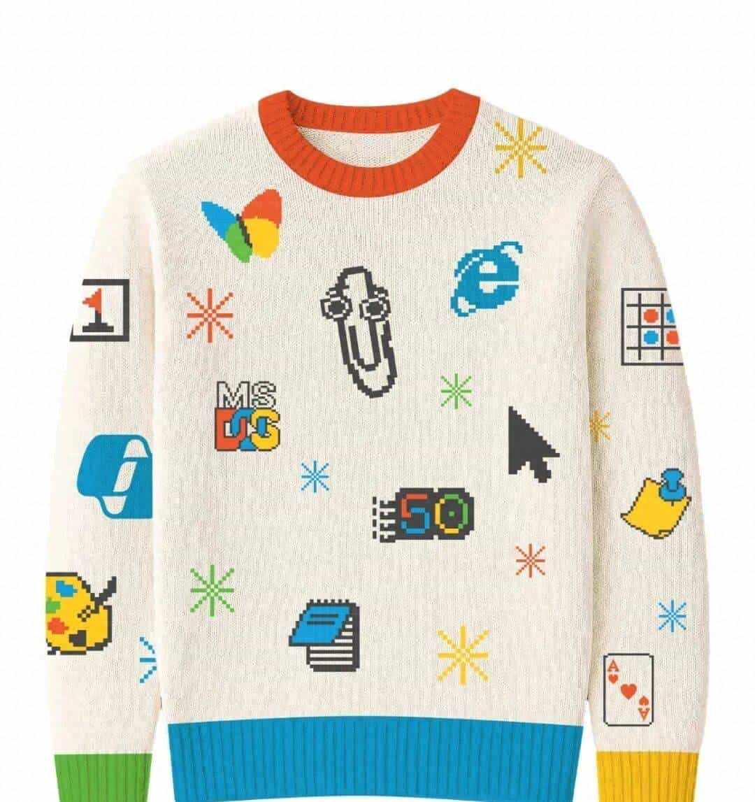 微软推出怀旧主题毛衣