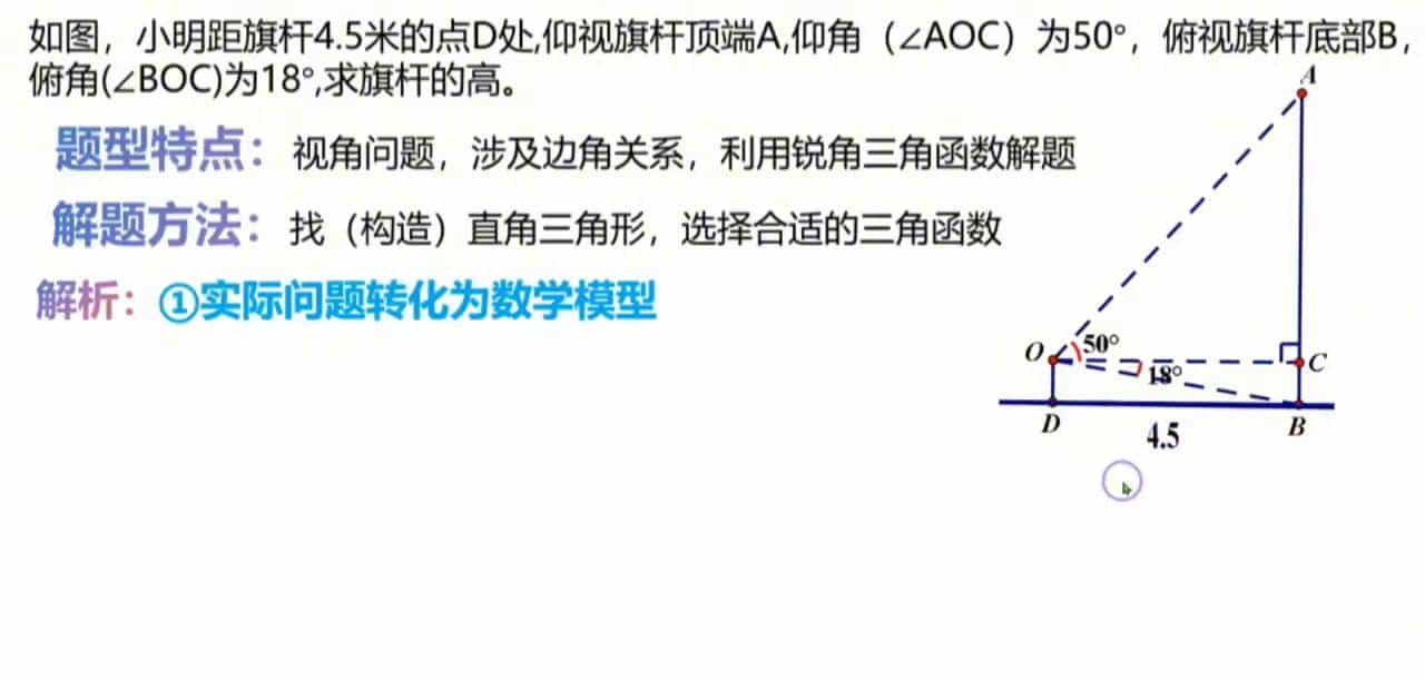 数学难题解析：解直角三角形的应用