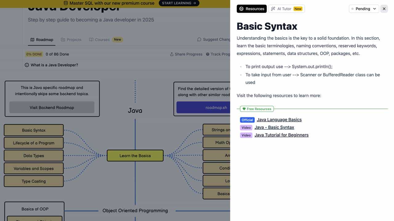 太牛了，Java学习全景图：一张图搞定核心知识体系