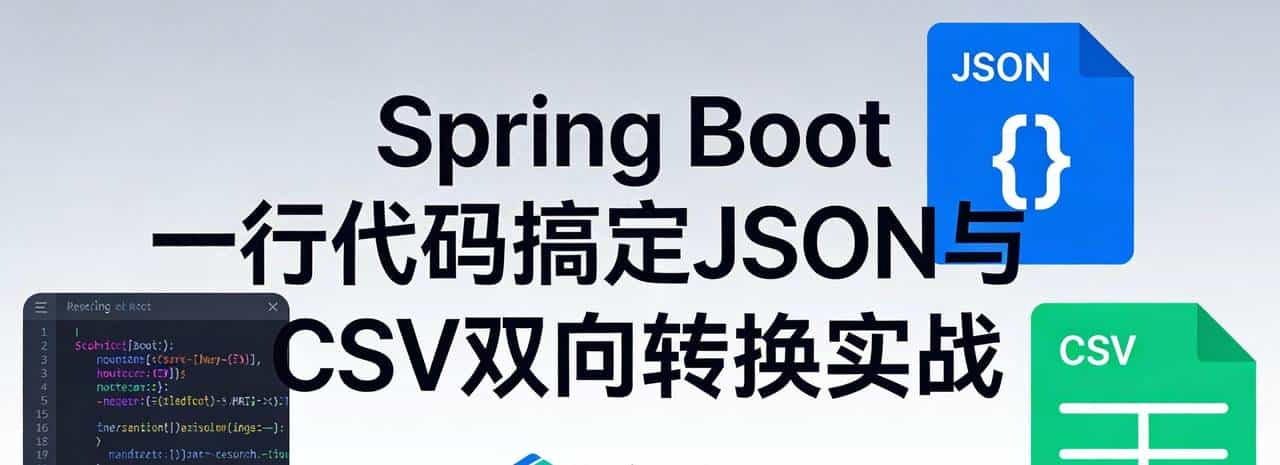 Spring Boot一行代码搞定JSON与CSV双向转换实战