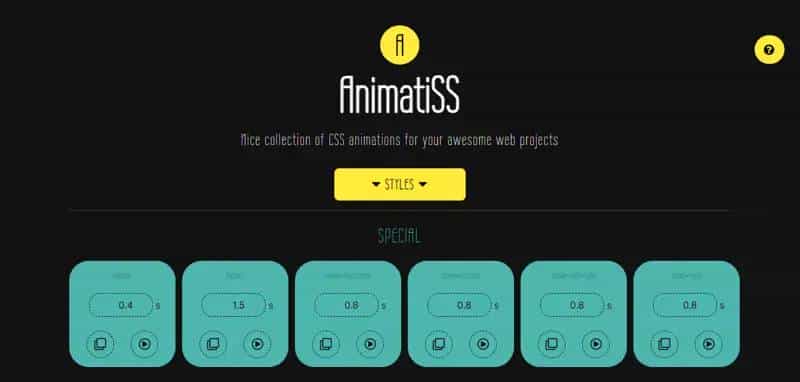 20 个超级实用的 CSS 动画库