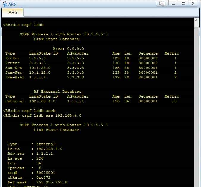【HCIP】2OSPF协议-4四类、五类LSA